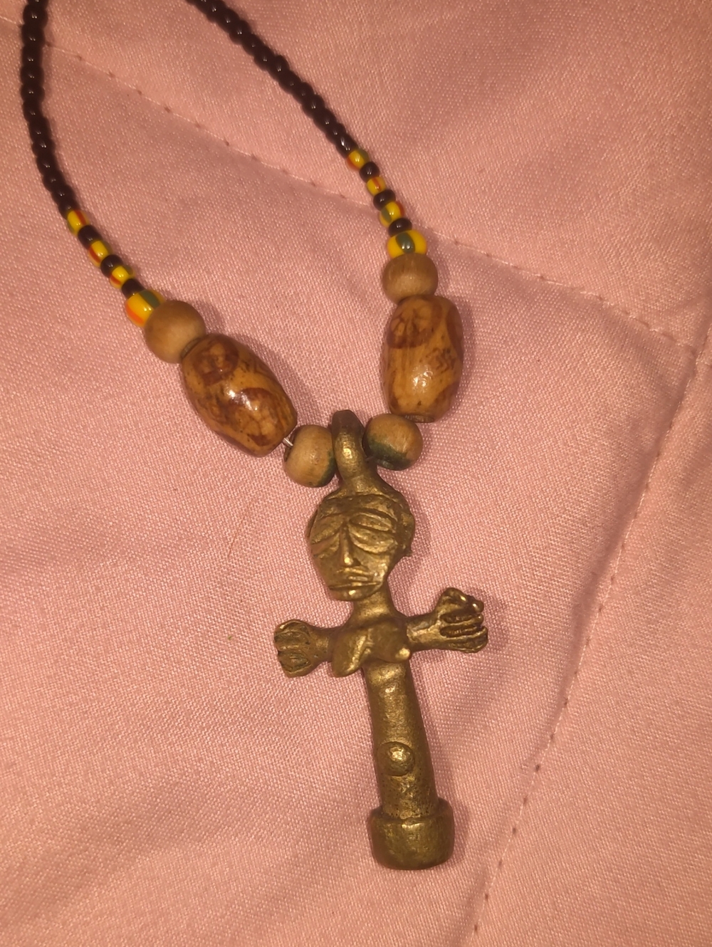 African Akan Fertility Charm Neckkace